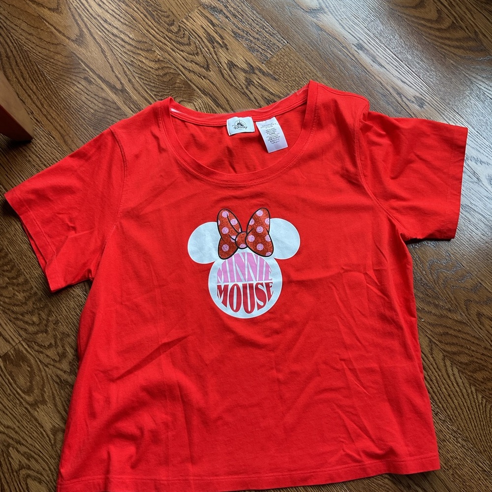 Disney Red Minnie Mouse icon fashion t-shirt